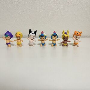 Moose Toys Twozies Lot of 7 Duck Tiger Dog Parrot Fish Donkey